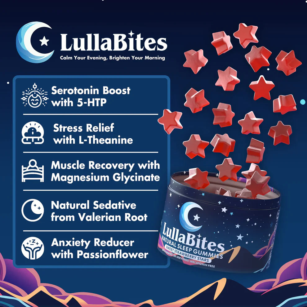 LullaBites by Nightrise – Melatonin-Free Sleep Gummies