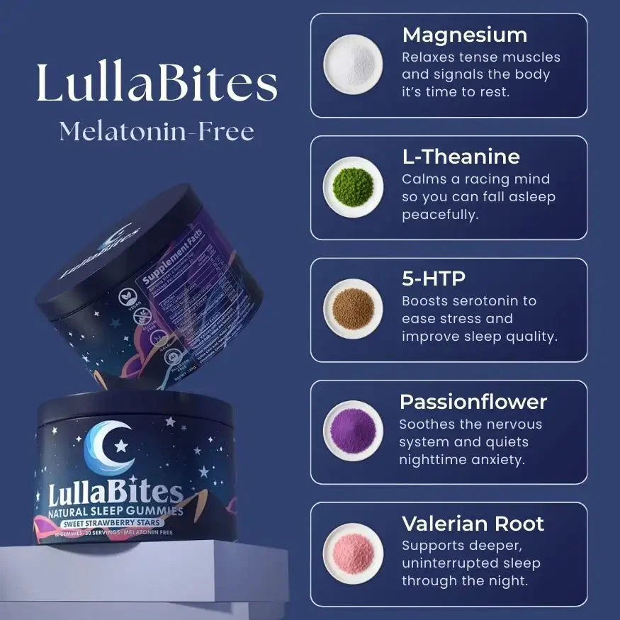 LullaBites by Nightrise – Melatonin-Free Sleep Gummies